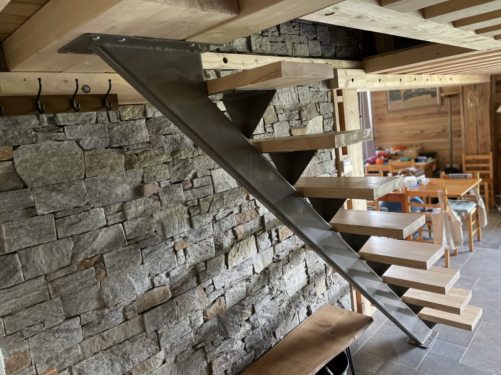 Escalier sur-mesure bois métal